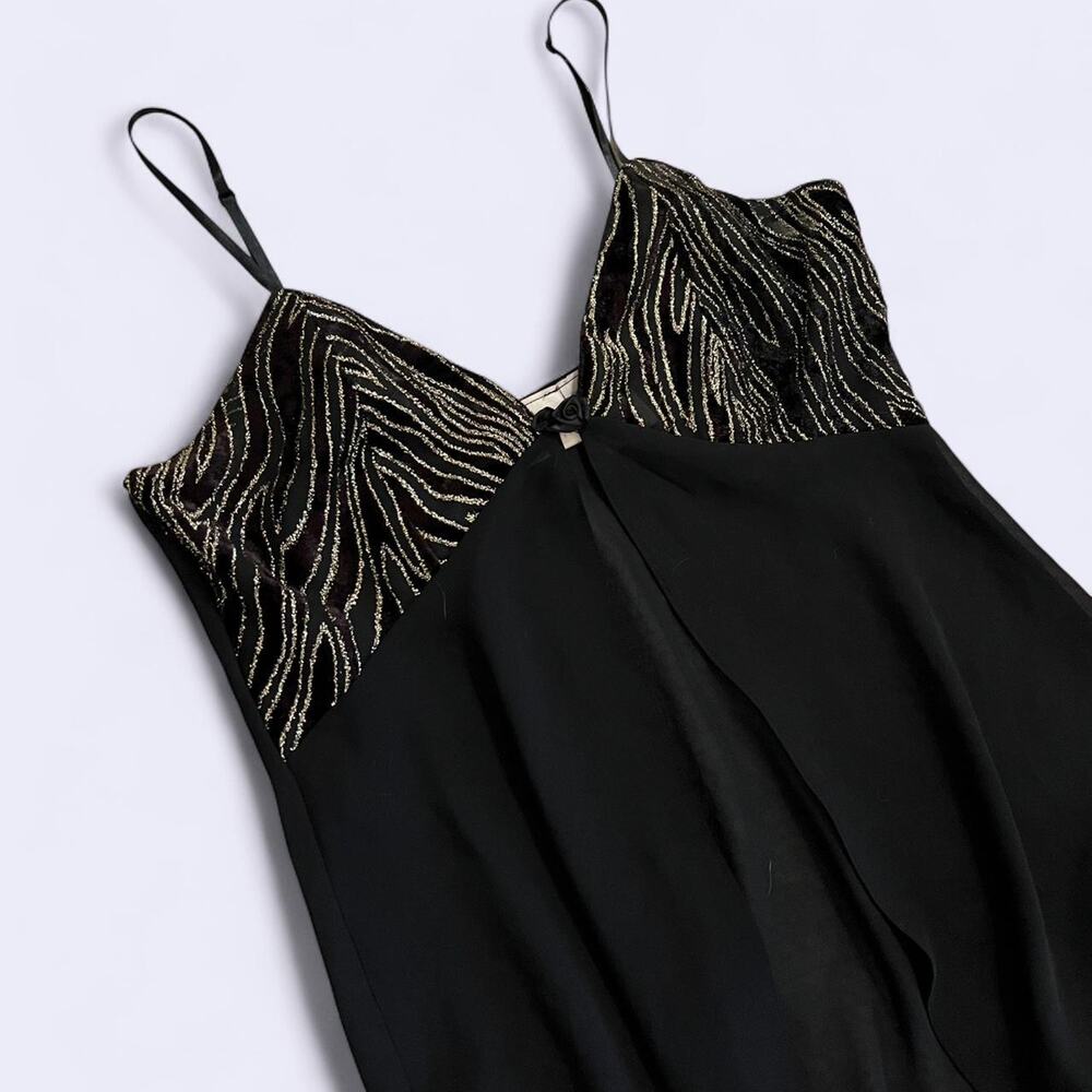 Black lingerie top with velvet
